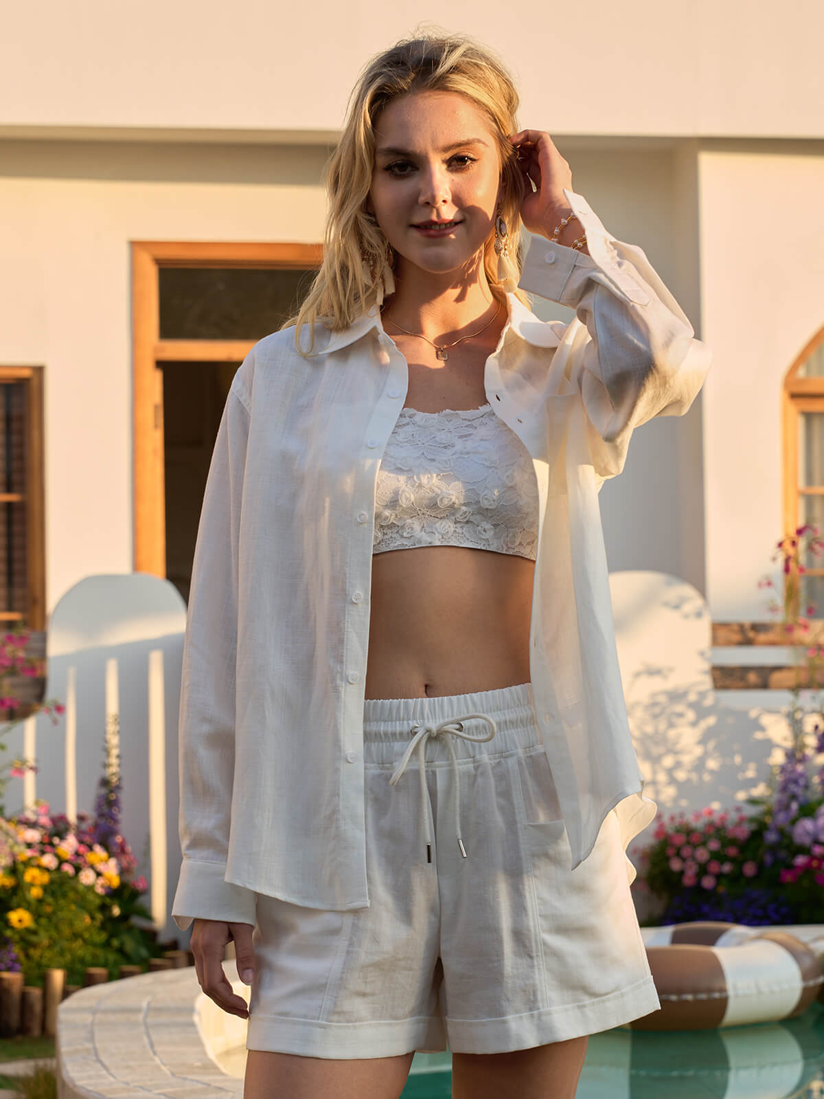 Women's Breeze Linen Button-Down Shirts
