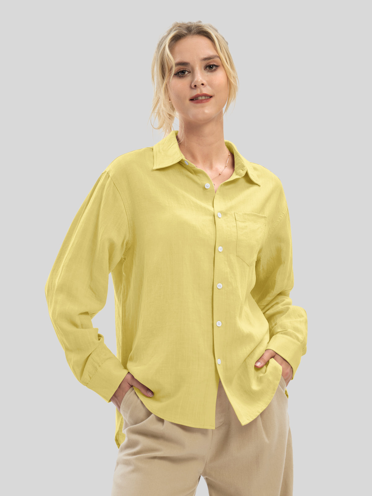 Women's Breeze Linen Button-Down Shirts