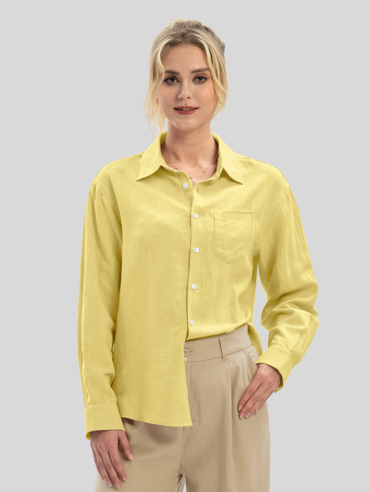 Women's Breeze Linen Button-Down Shirts