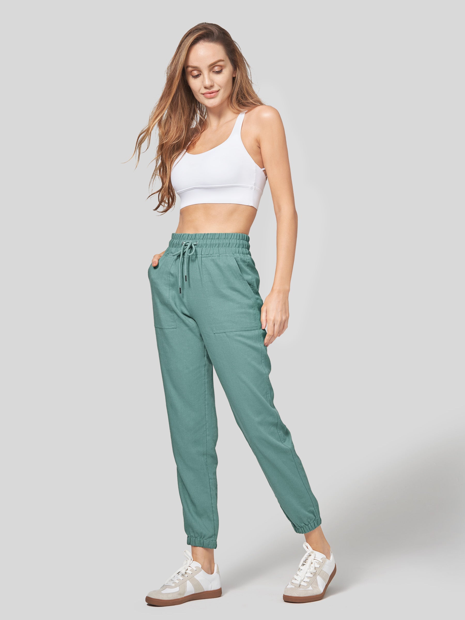 Women's Cotton Linen Joggers
