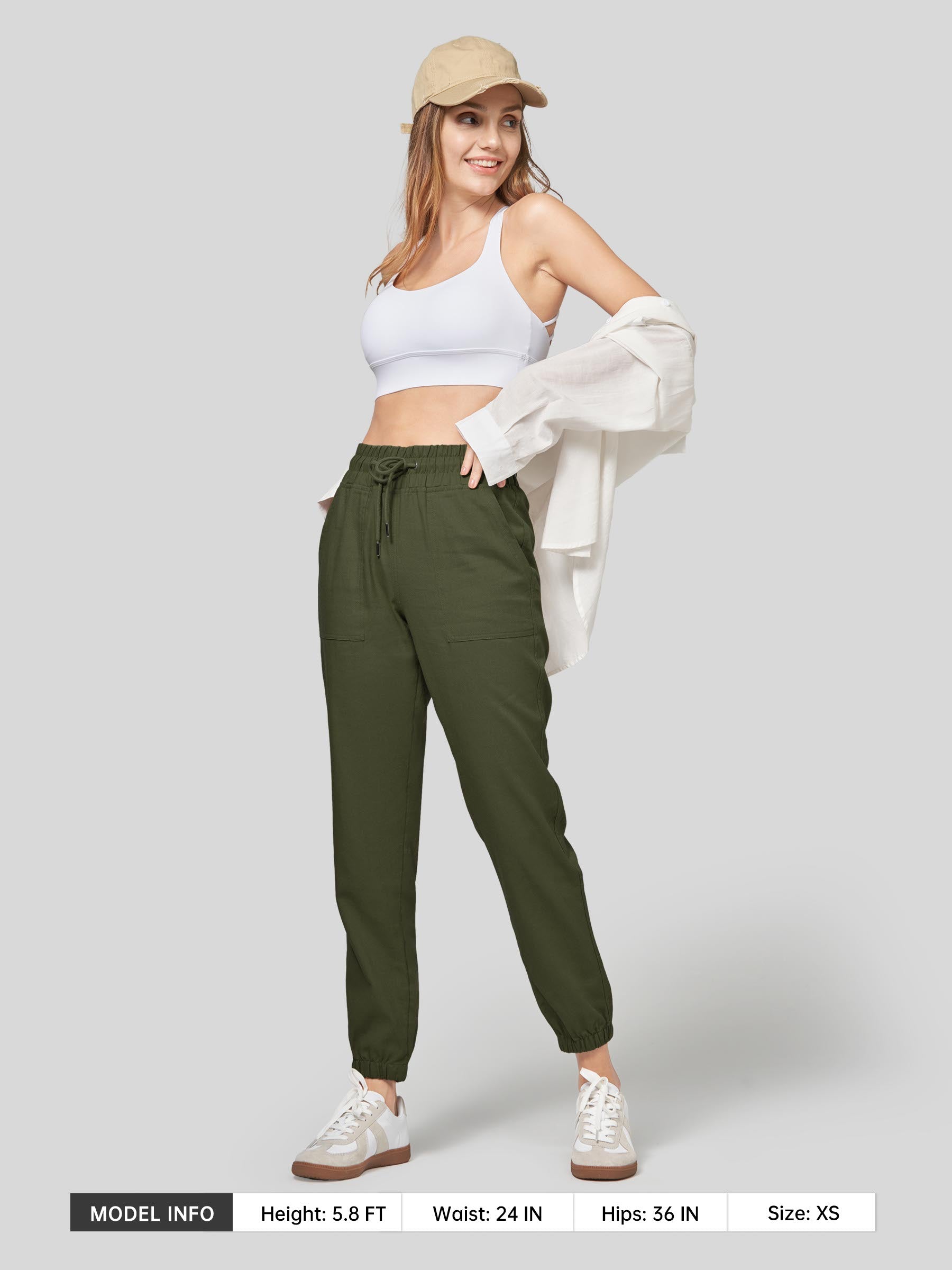 Women's Cotton Linen Joggers
