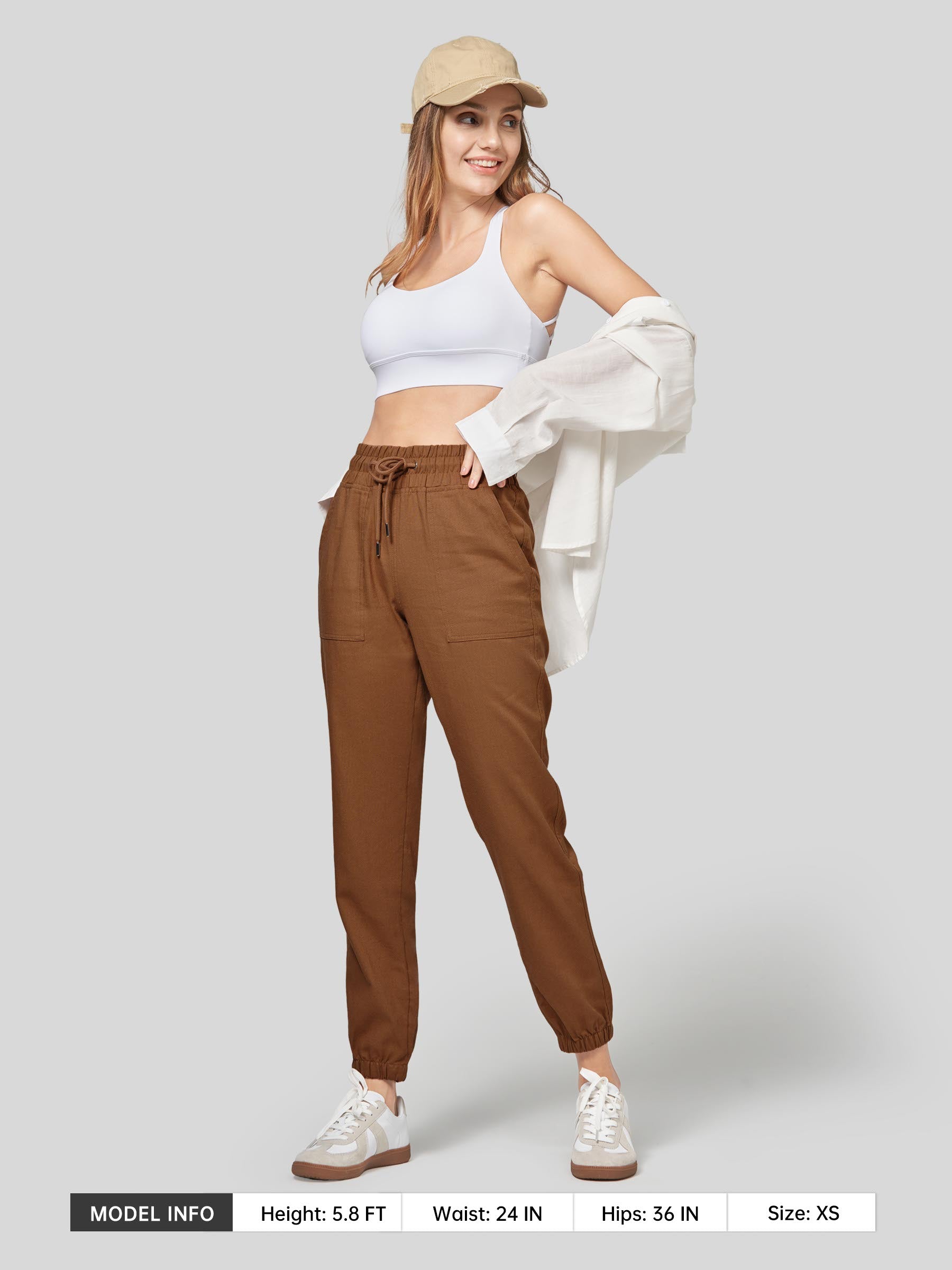 Women's Cotton Linen Joggers
