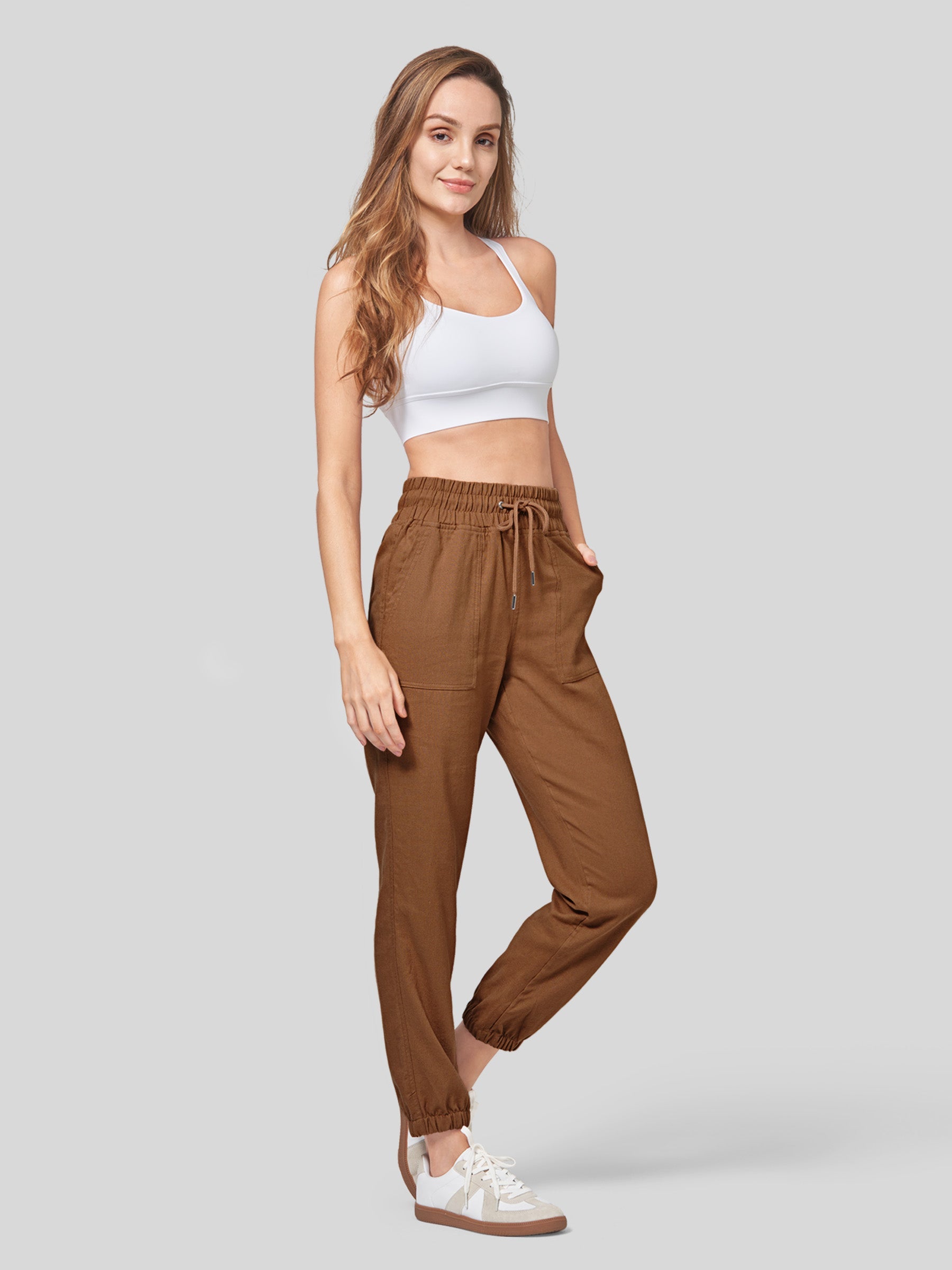Women's Cotton Linen Joggers