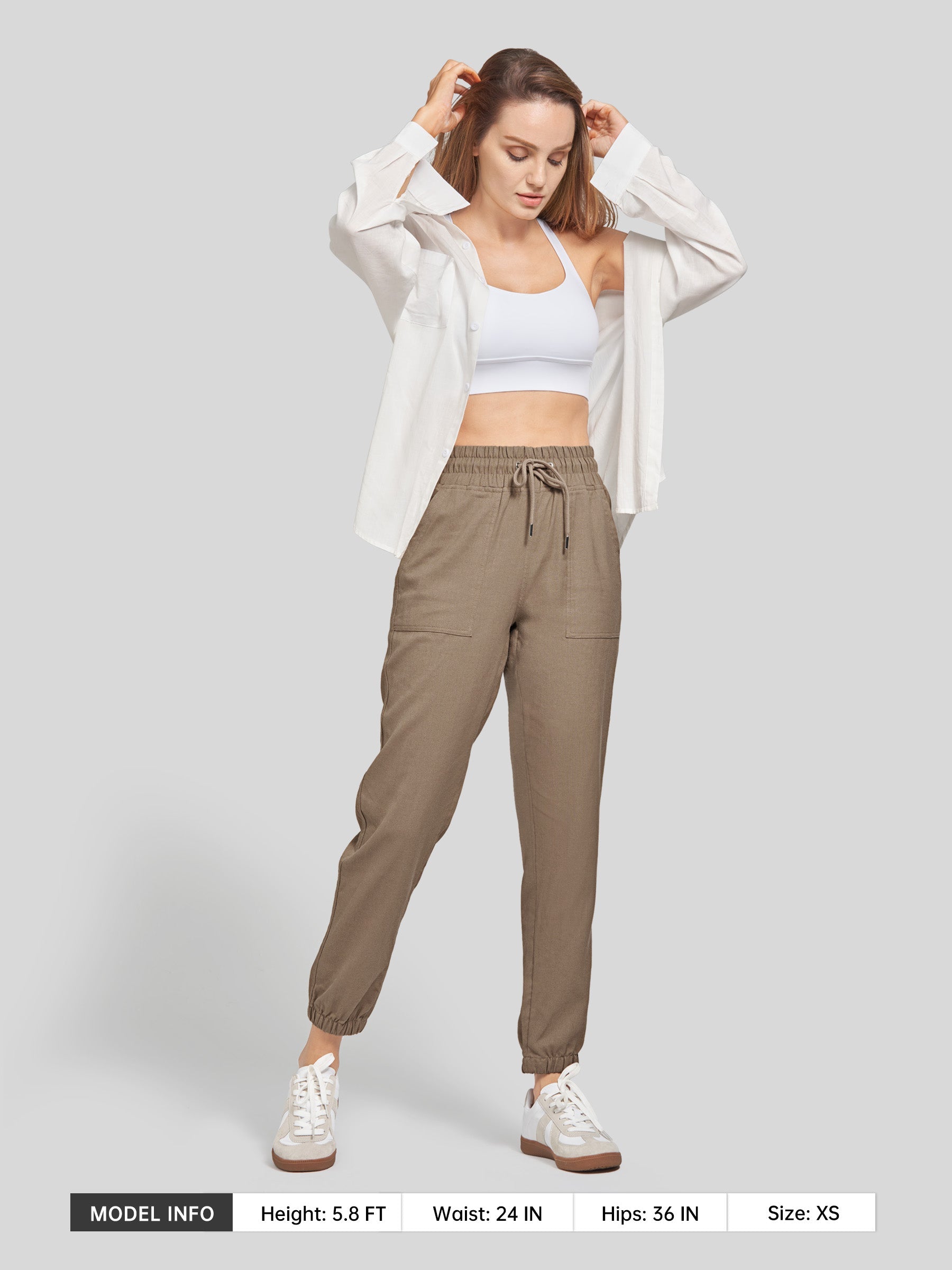 Women's Cotton Linen Joggers