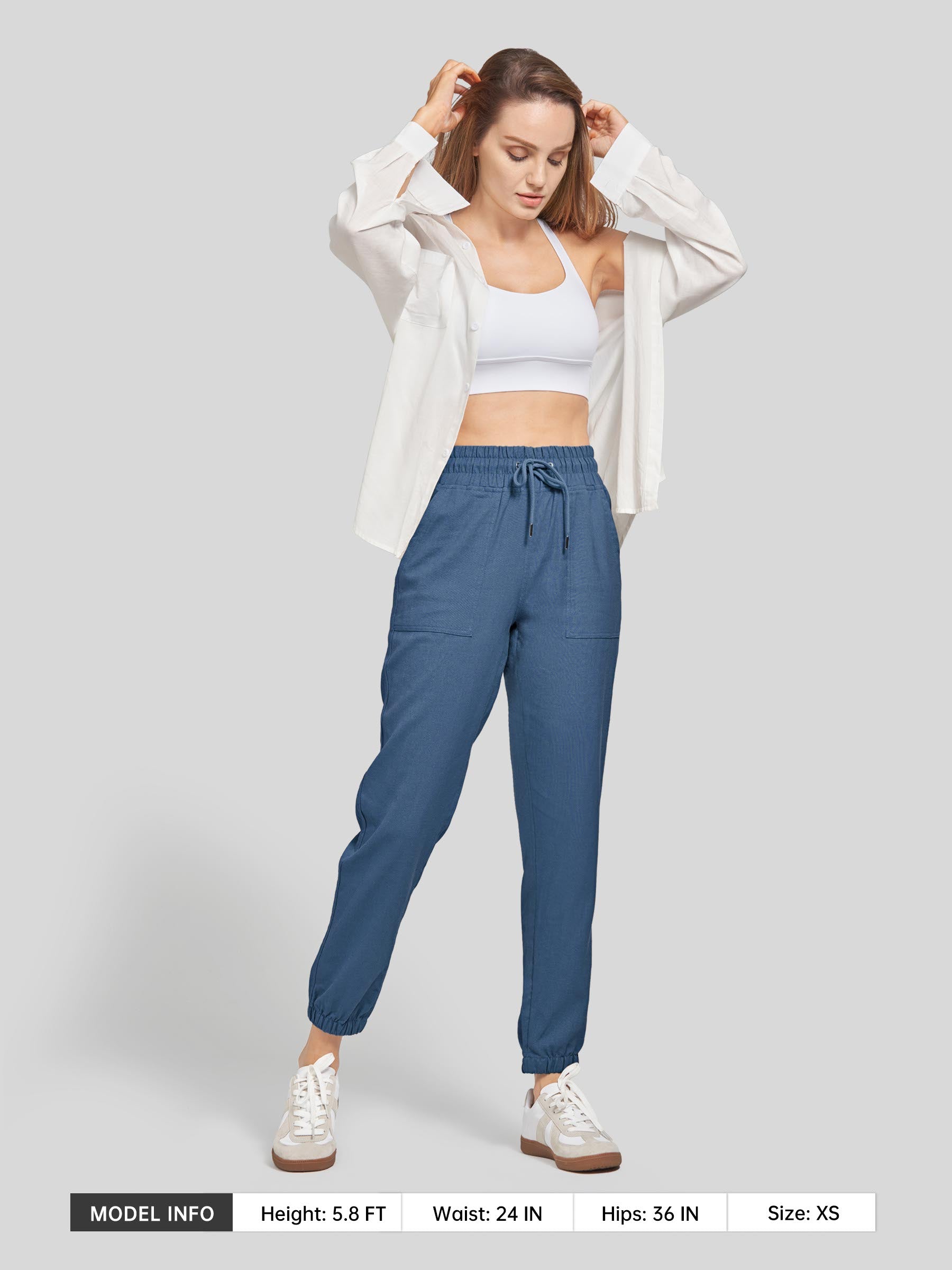 Women's Cotton Linen Joggers