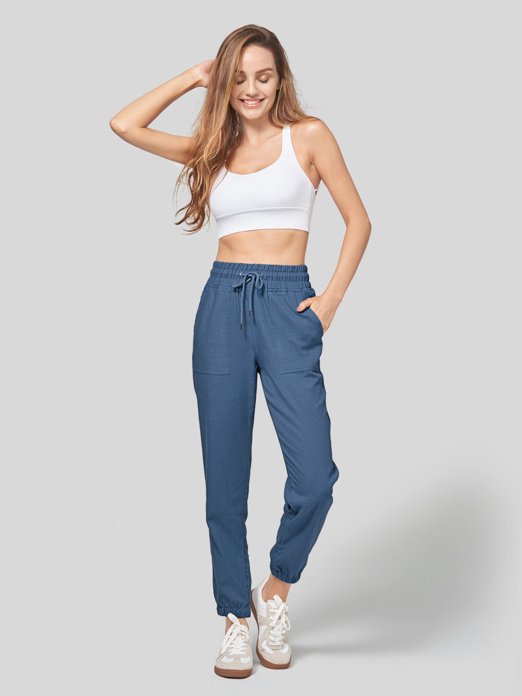 Women's Cotton Linen Joggers