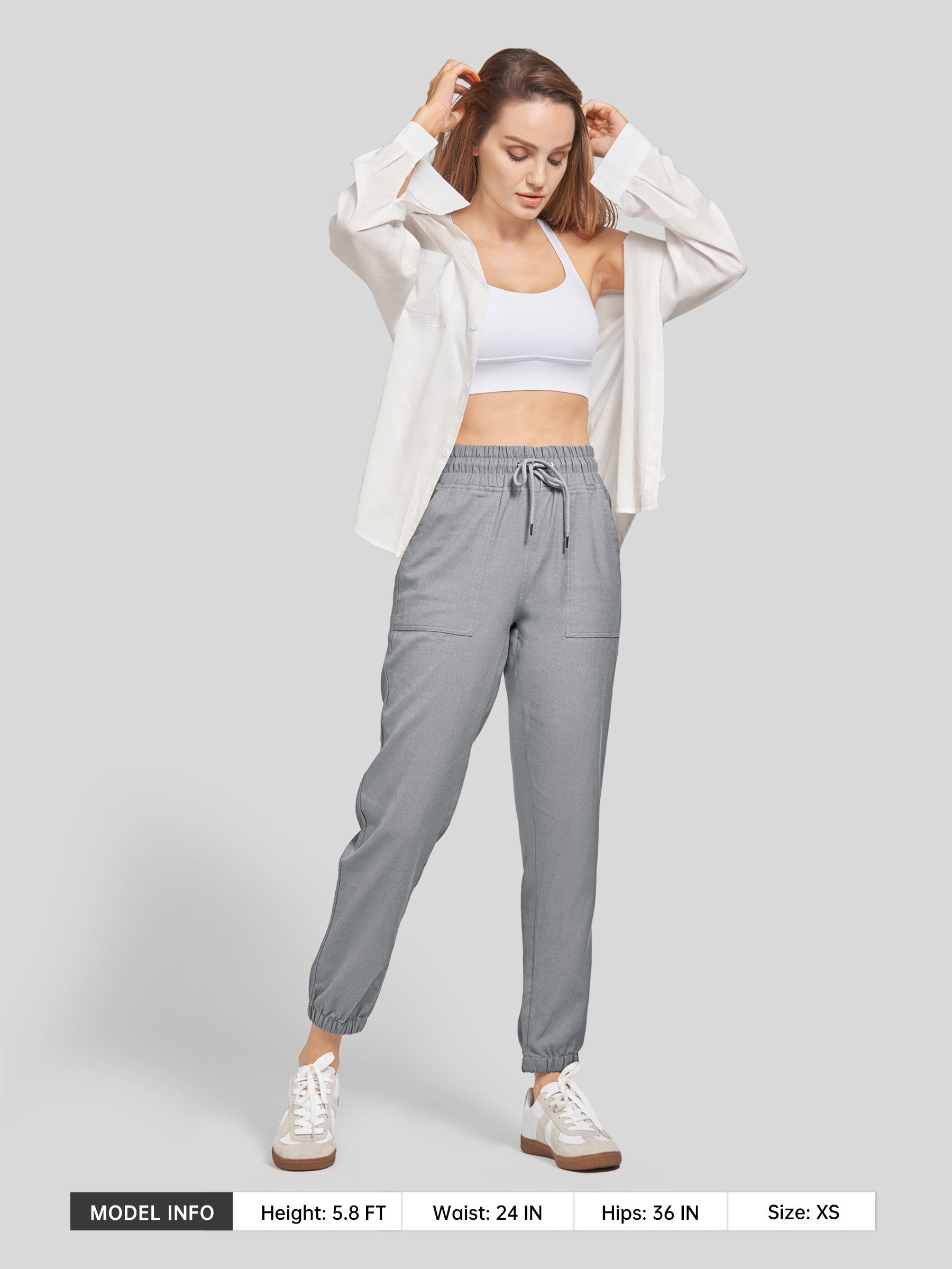 Women's Cotton Linen Joggers