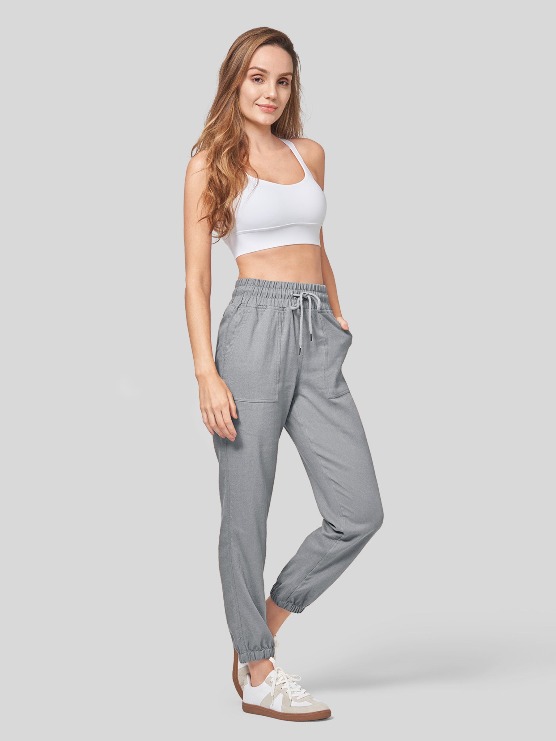 Women's Cotton Linen Joggers