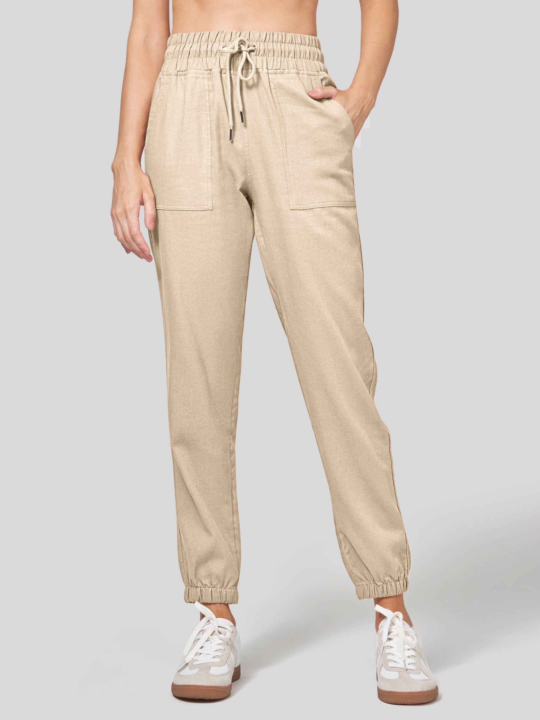 Women's Cotton Linen Joggers