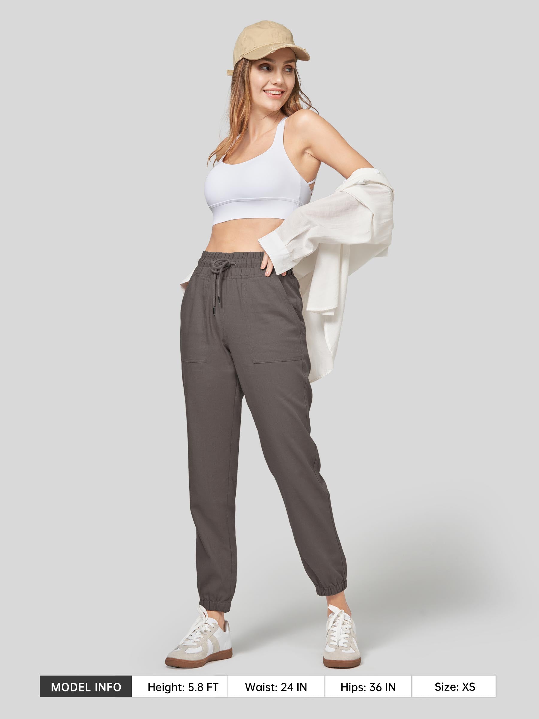Women's Cotton Linen Joggers
