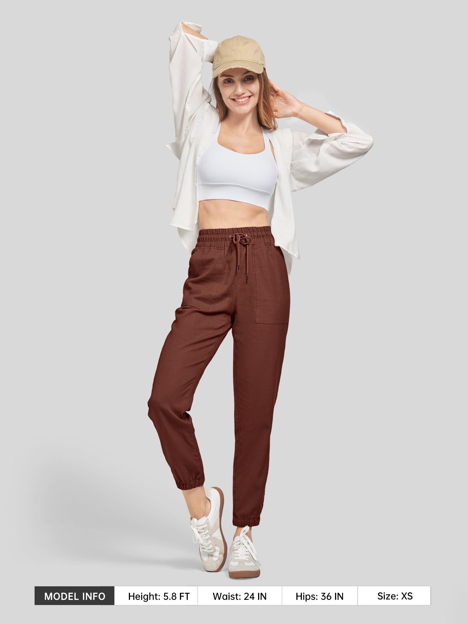 Women's Cotton Linen Joggers