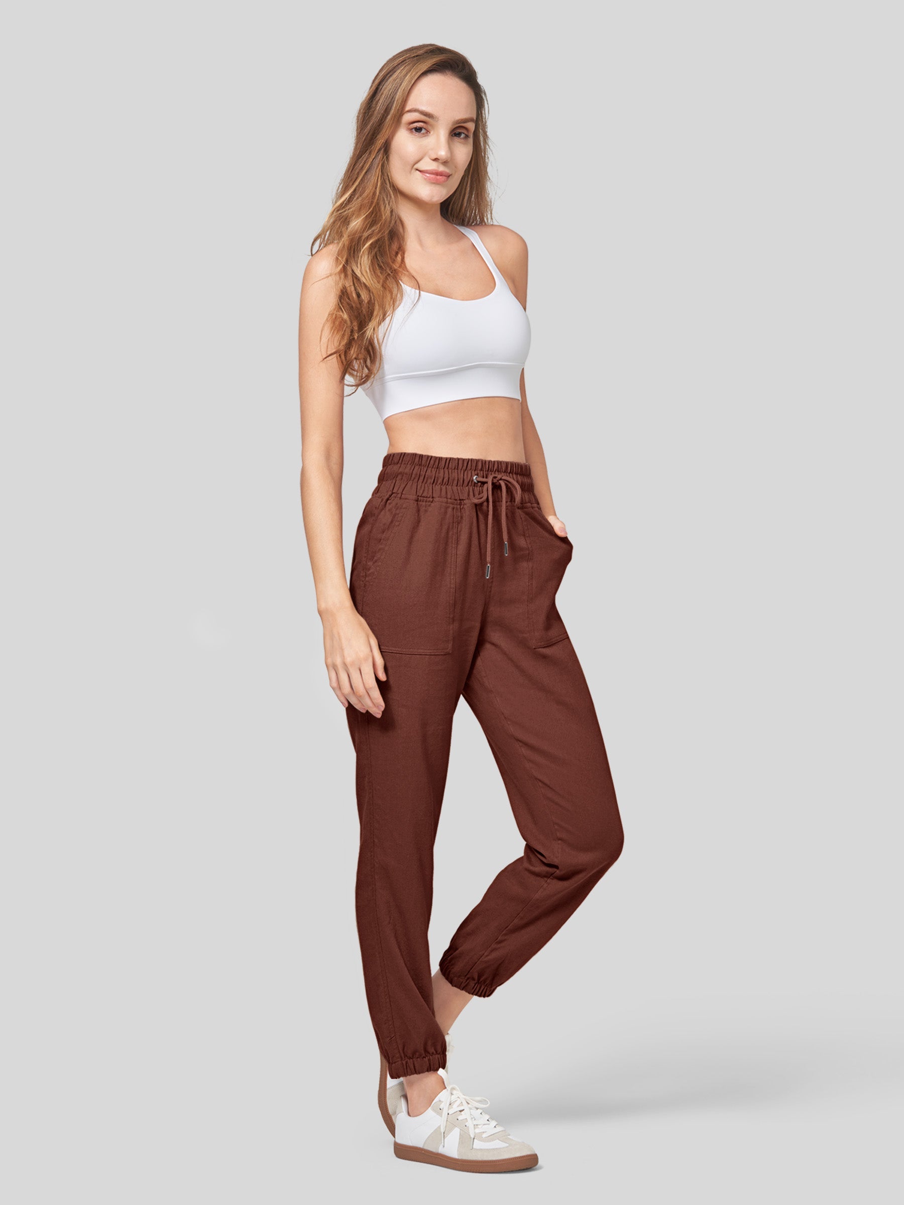 Women's Cotton Linen Joggers