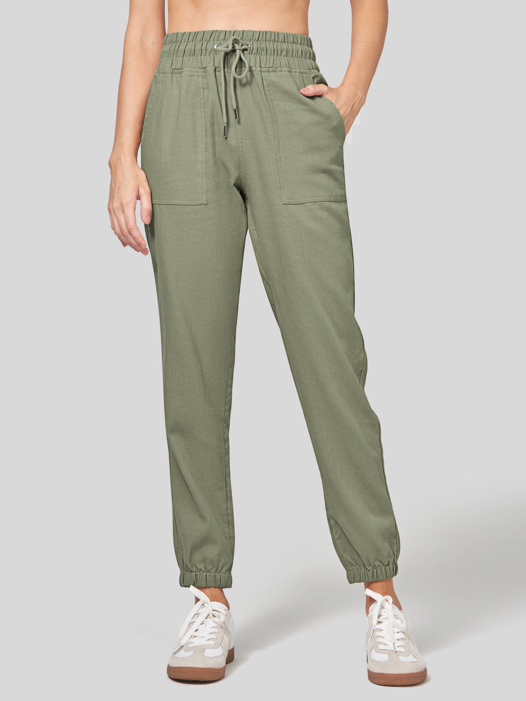 Women's Cotton Linen Joggers