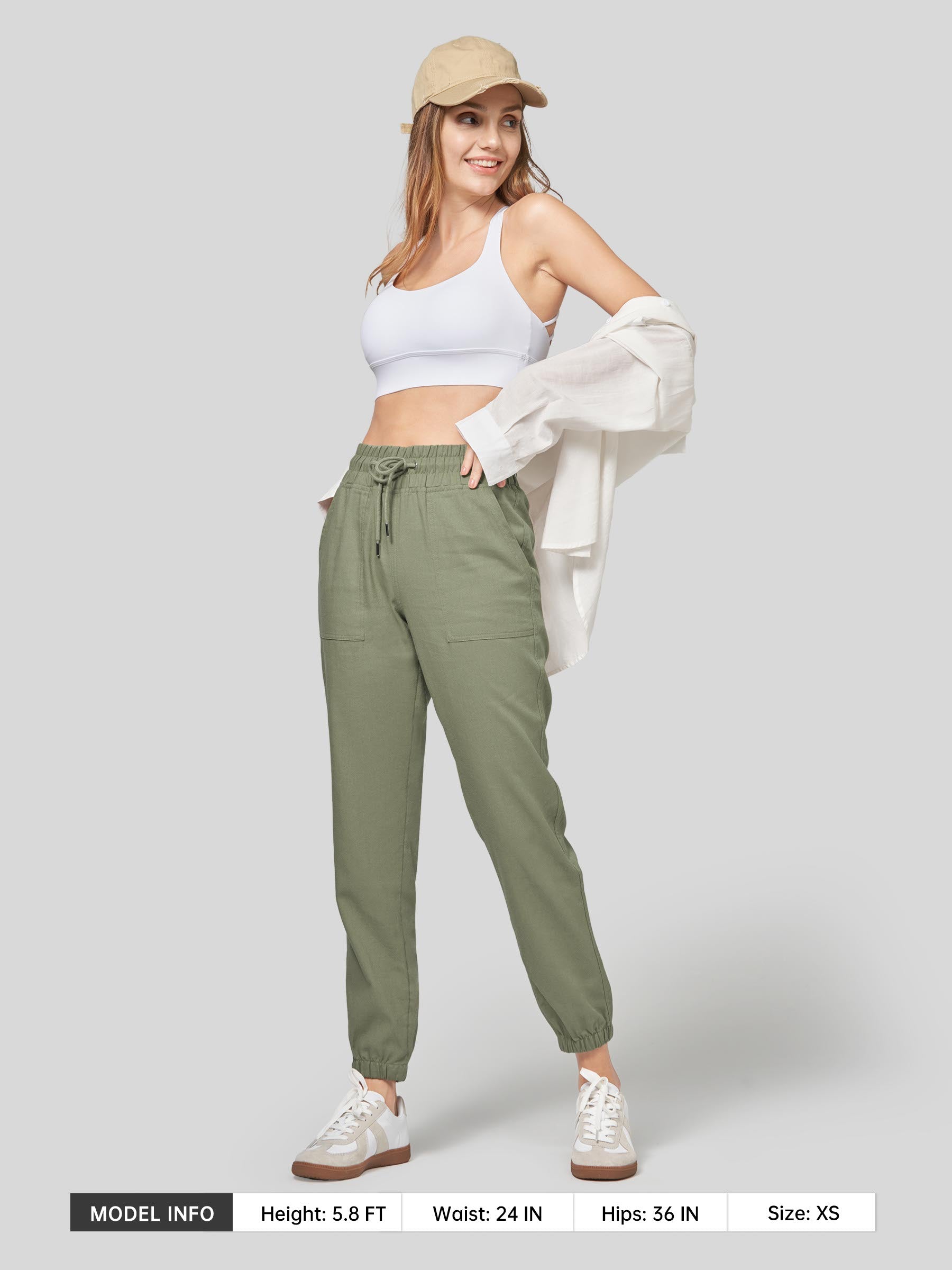 Women's Cotton Linen Joggers