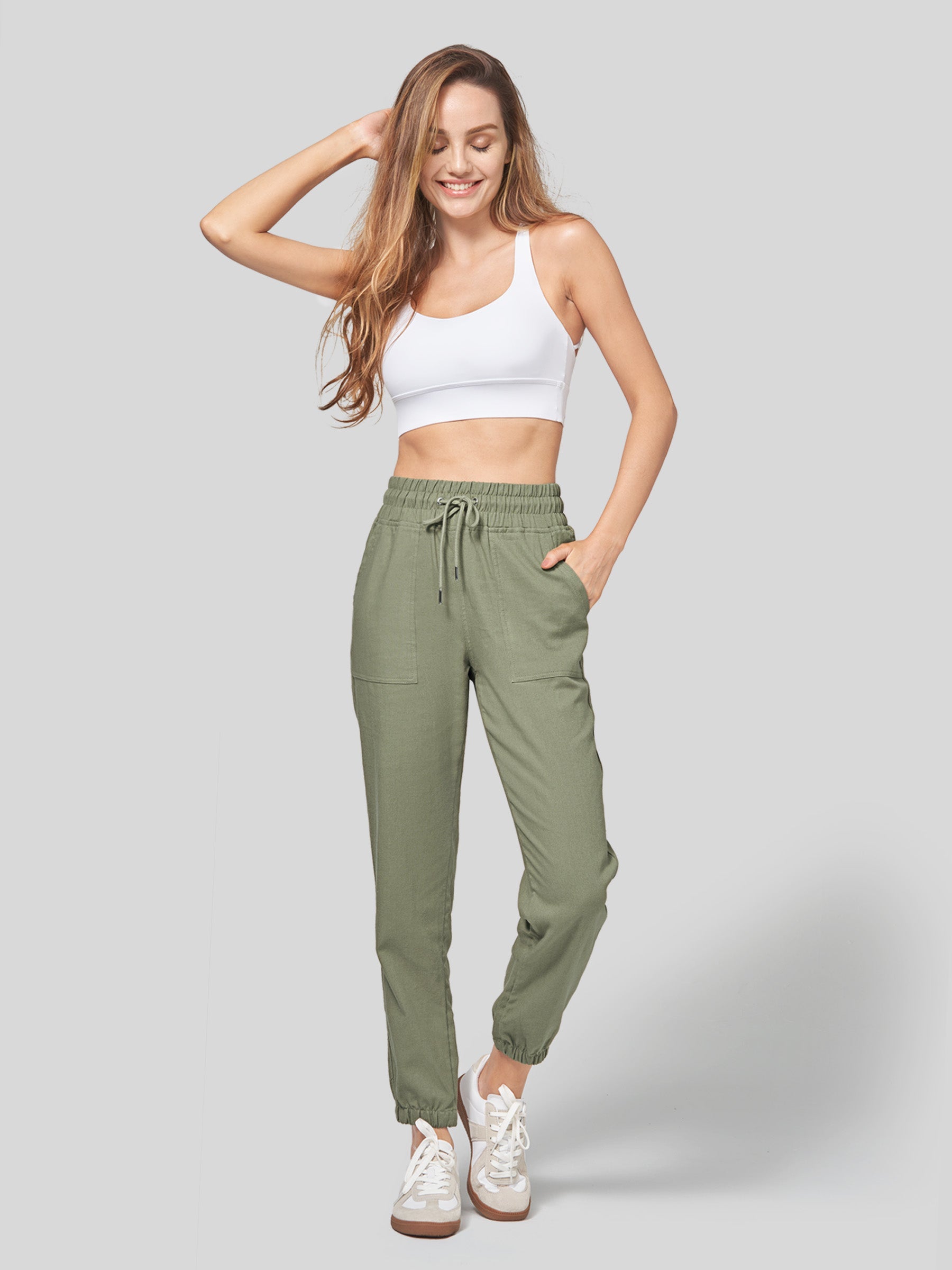 Women's Cotton Linen Joggers