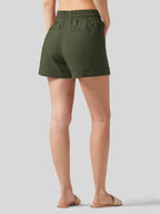 Women's Cotton Linen Easy Shorts 4 Inch