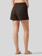 Women's Cotton Linen Easy Shorts 4 Inch