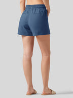 Women's Cotton Linen Easy Shorts 4 Inch