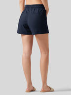 Women's Cotton Linen Easy Shorts 4 Inch
