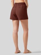 Women's Cotton Linen Easy Shorts 4 Inch