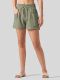 Women's Cotton Linen Easy Shorts 4 Inch