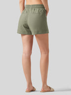 Women's Cotton Linen Easy Shorts 4 Inch