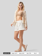 Women's Cotton Linen Easy Shorts 4 Inch
