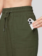 Women's Cotton Linen Easy Wide-Leg Pants