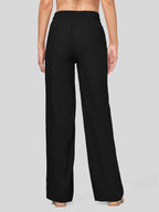 Women's Cotton Linen Easy Wide-Leg Pants