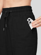 Women's Cotton Linen Easy Wide-Leg Pants