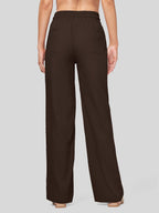Women's Cotton Linen Easy Wide-Leg Pants