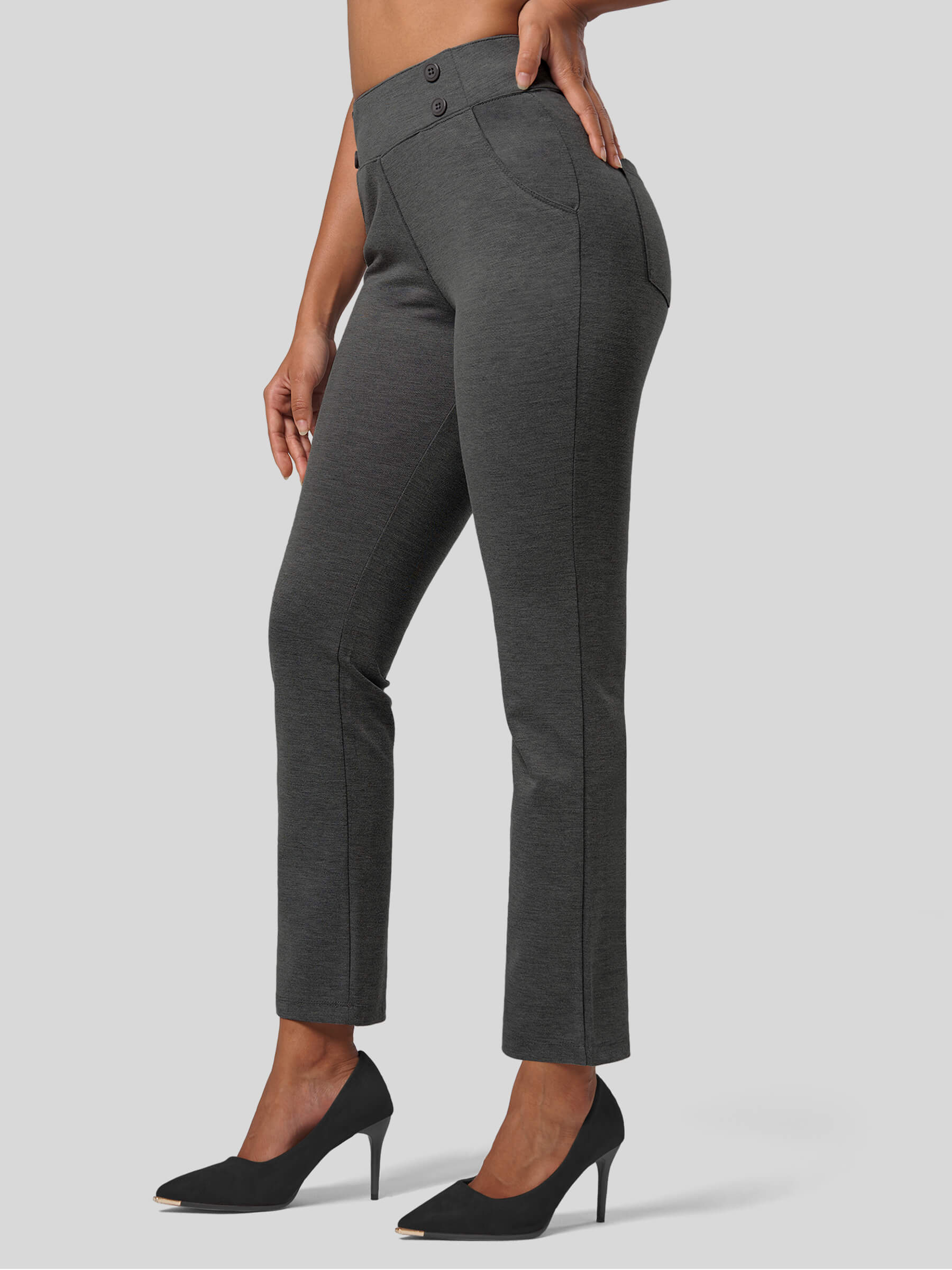 Women's Cropped Yoga Dress Pants