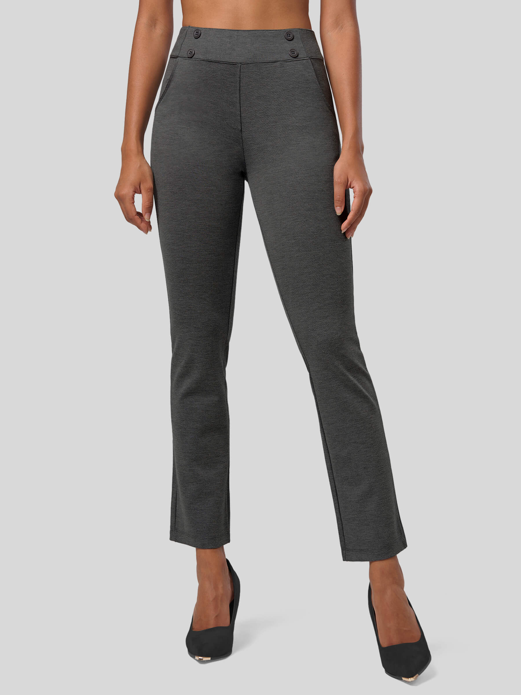 Women's Cropped Yoga Dress Pants
