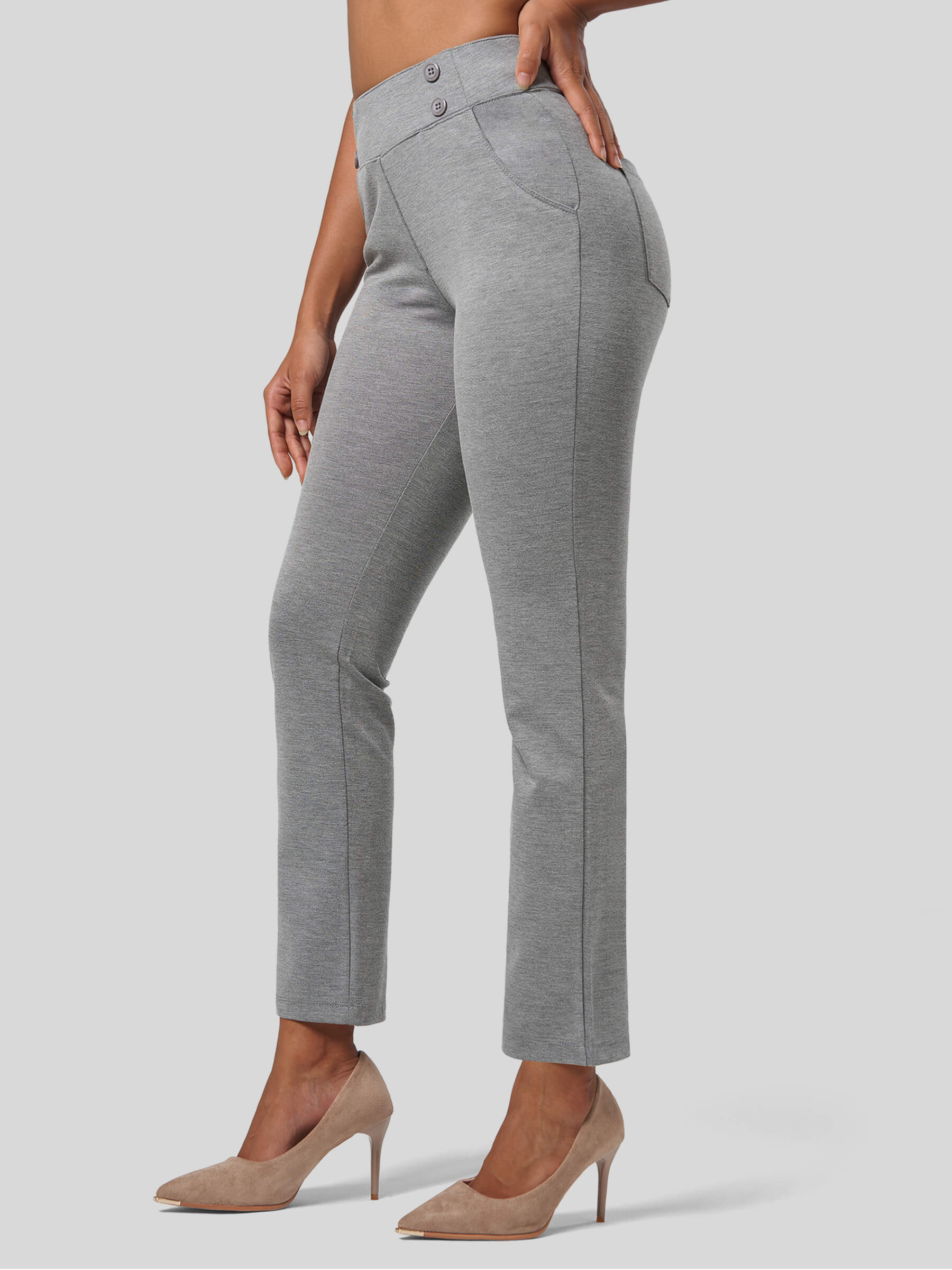 Women's Cropped Yoga Dress Pants