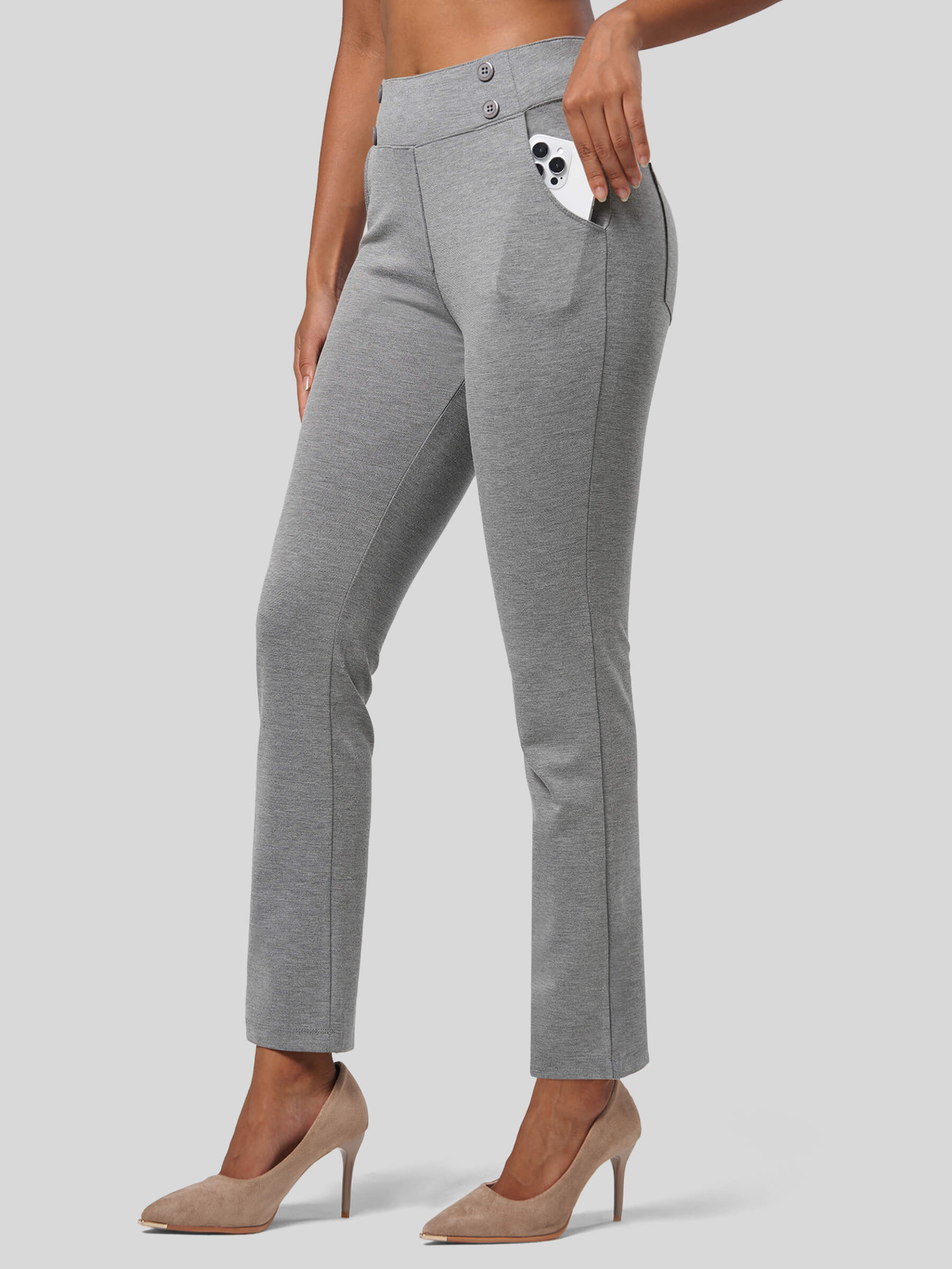 Women's Cropped Yoga Dress Pants