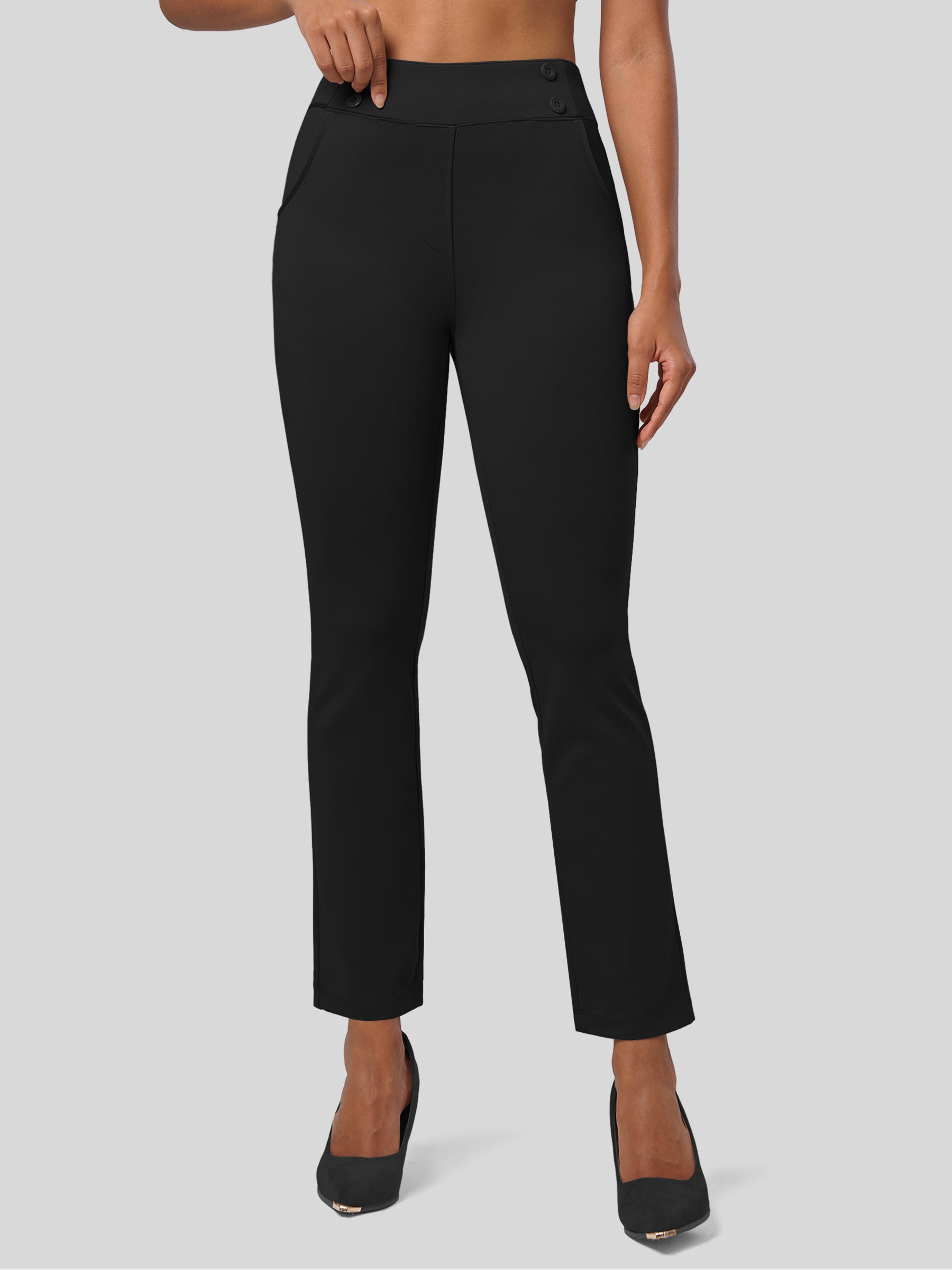 Women's Cropped Yoga Dress Pants