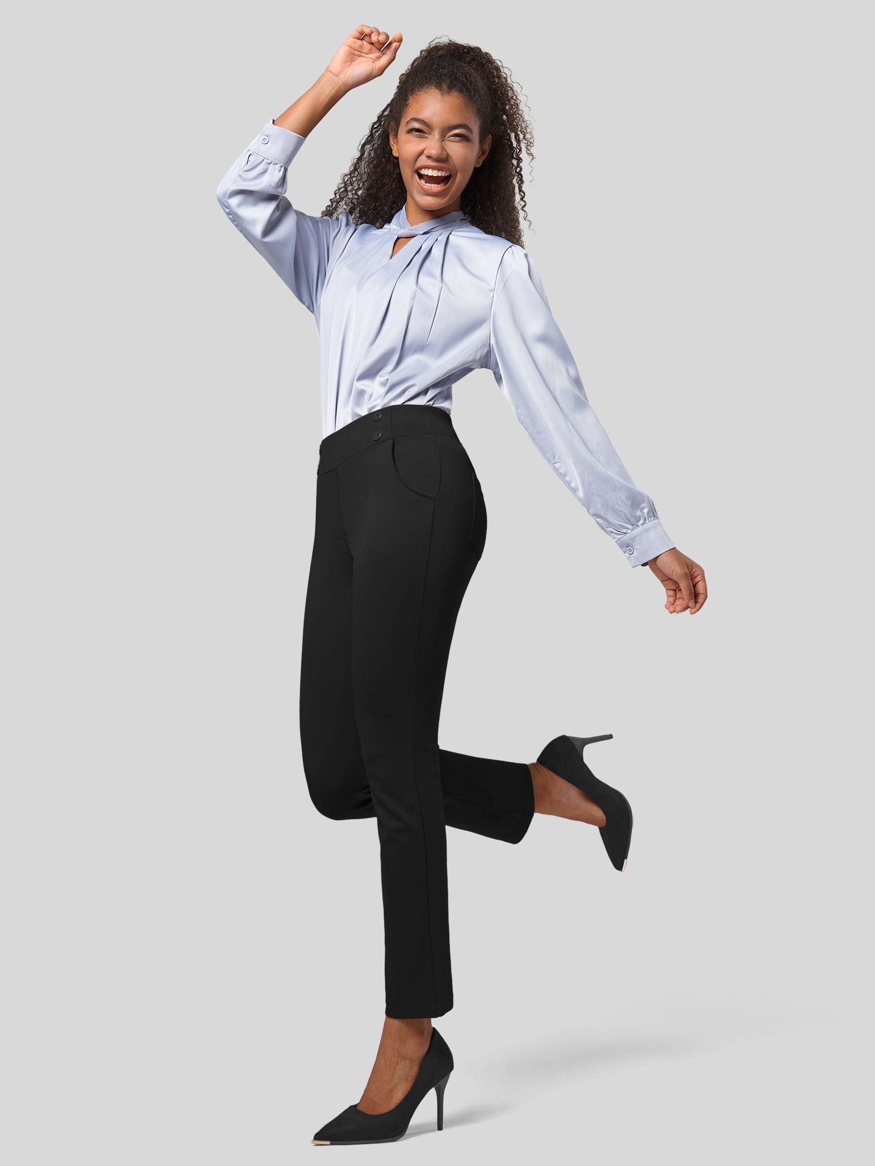 Women's Cropped Yoga Dress Pants