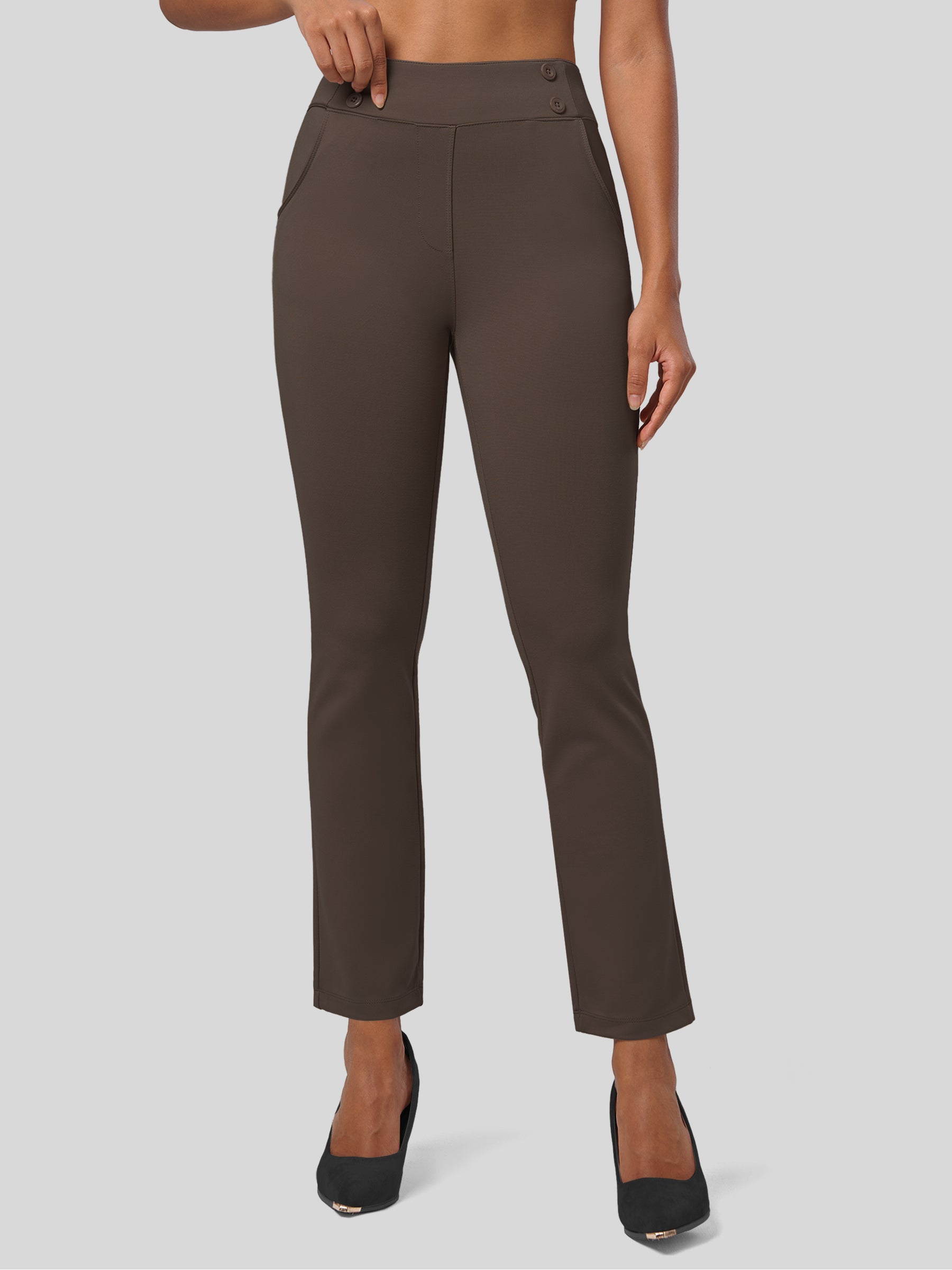 Women's Cropped Yoga Dress Pants