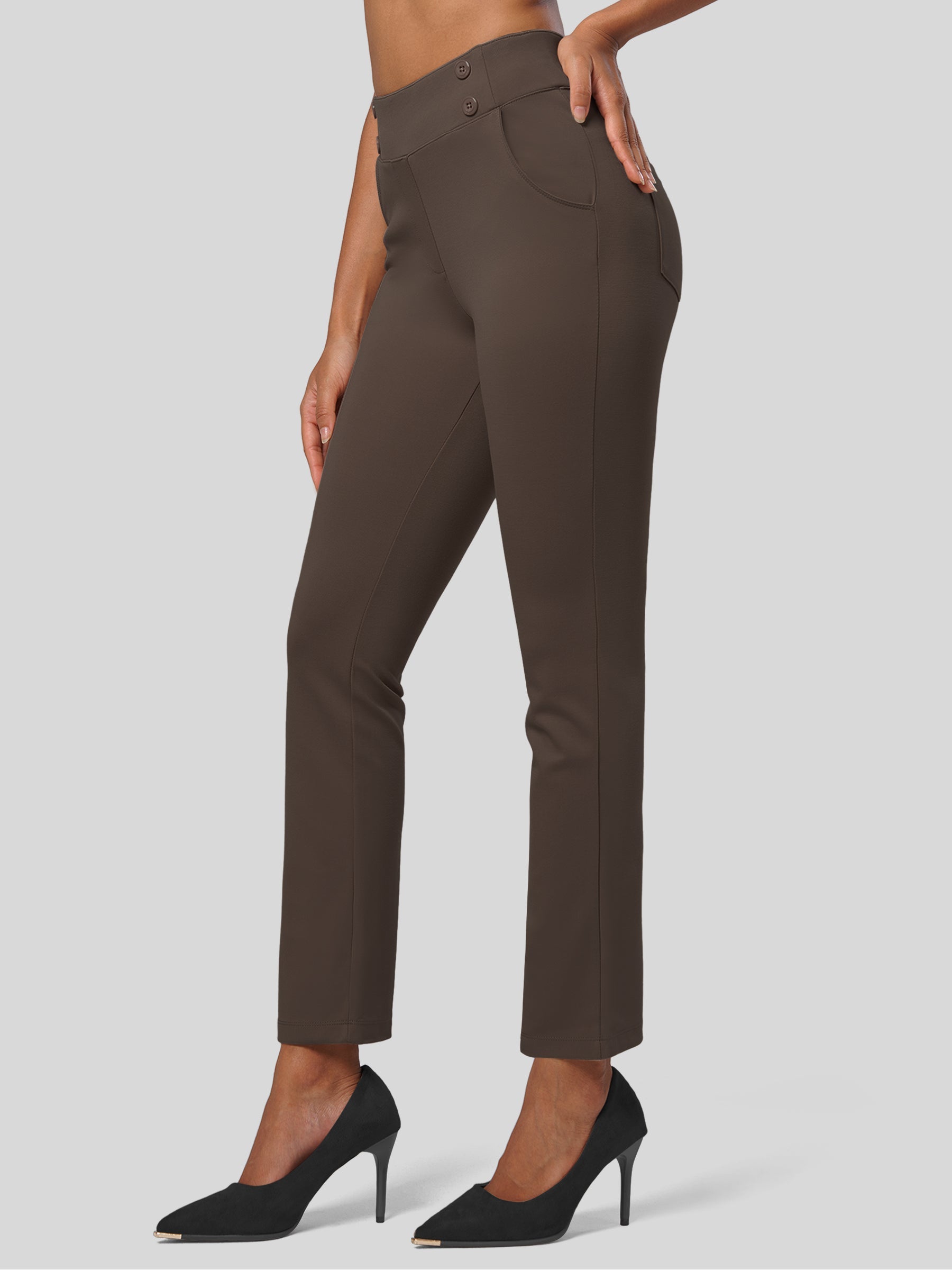 Women's Cropped Yoga Dress Pants