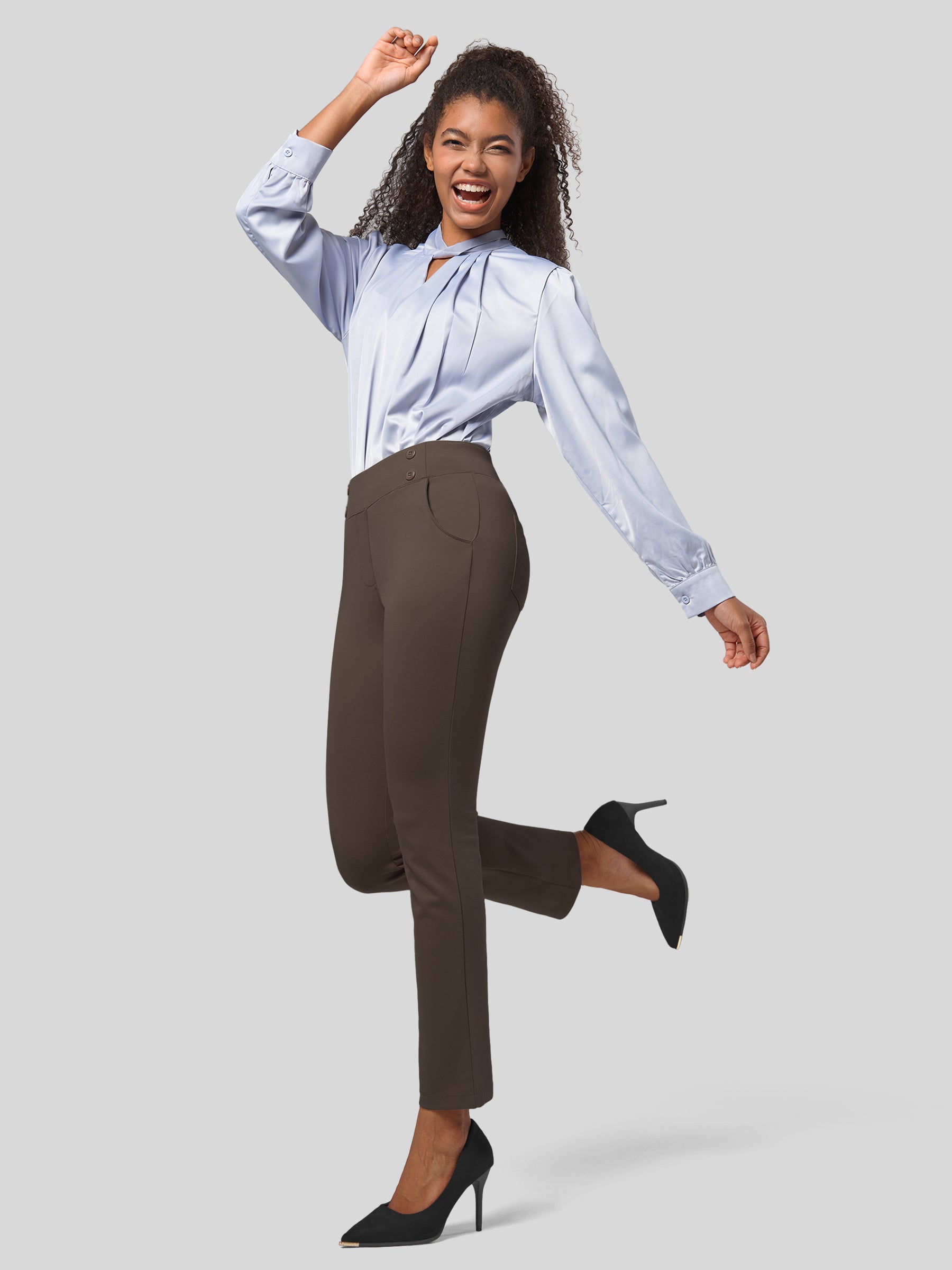 Women's Cropped Yoga Dress Pants