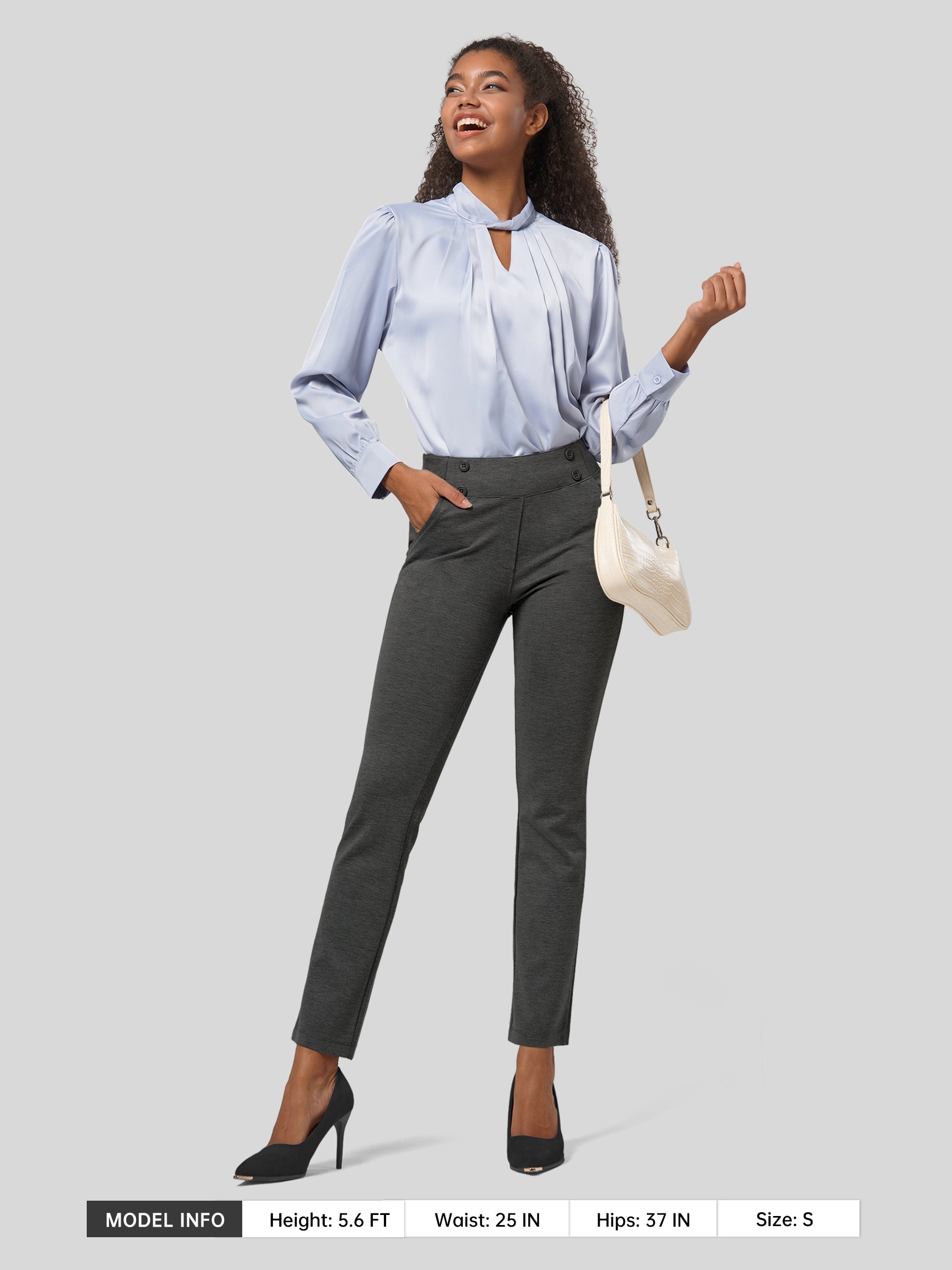 Women's Cropped Yoga Dress Pants