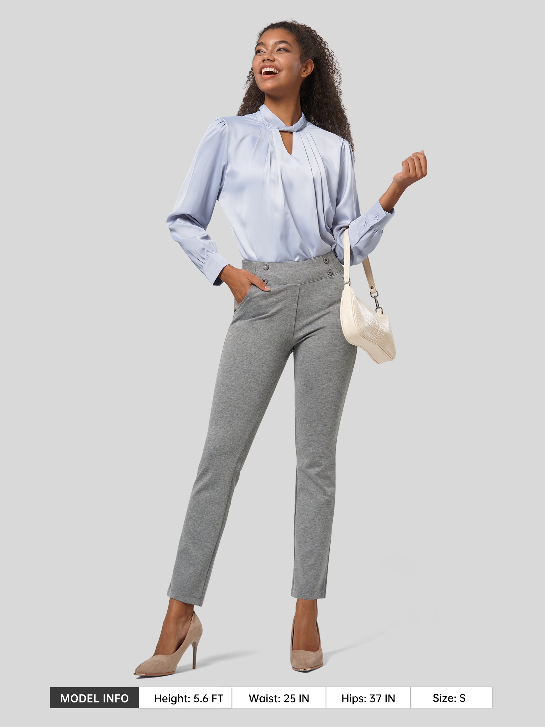Women's Cropped Yoga Dress Pants
