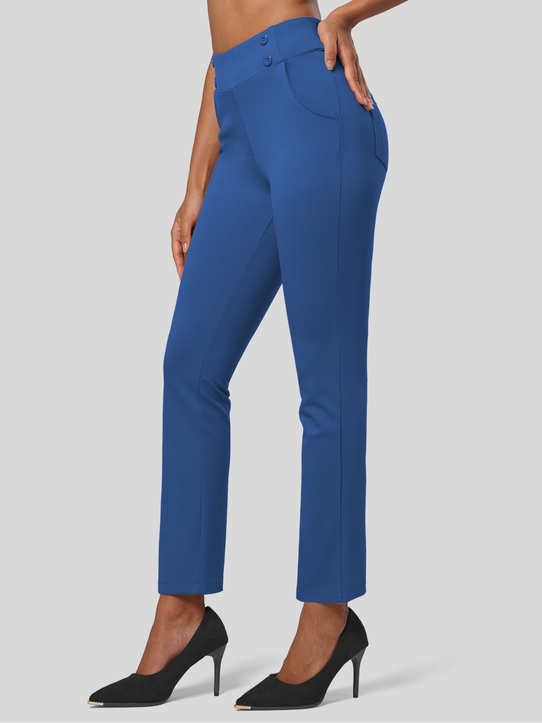 Women's Cropped Yoga Dress Pants