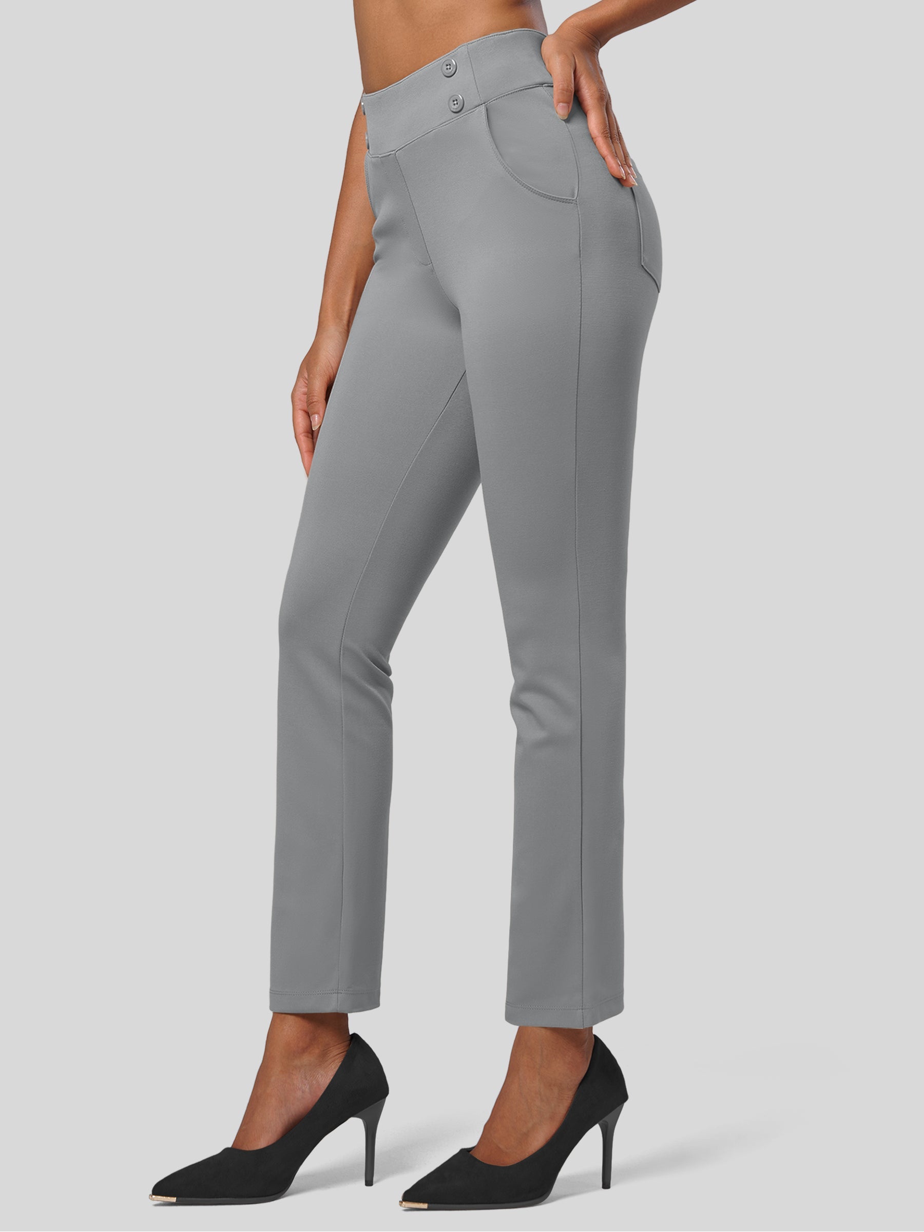 Women's Cropped Yoga Dress Pants