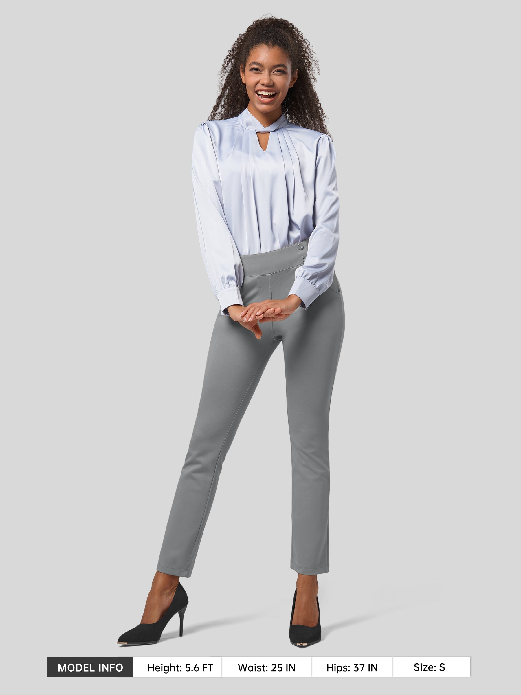 Women's Cropped Yoga Dress Pants