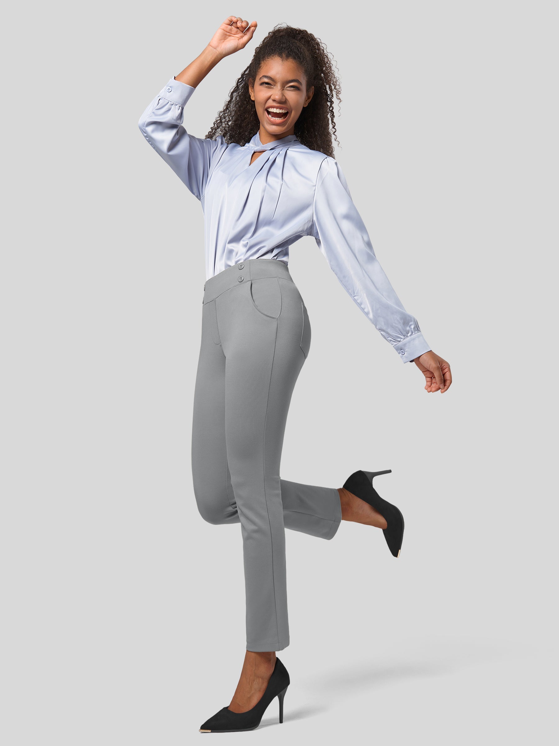 Women's Cropped Yoga Dress Pants