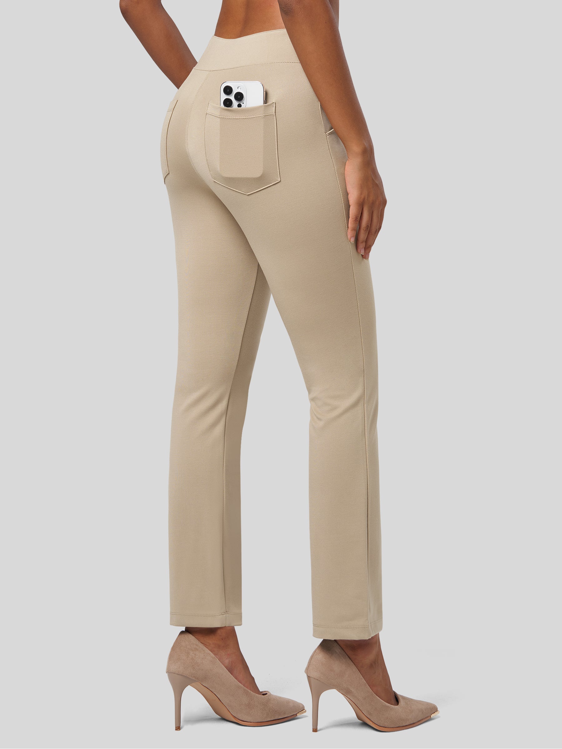 Women's Cropped Yoga Dress Pants