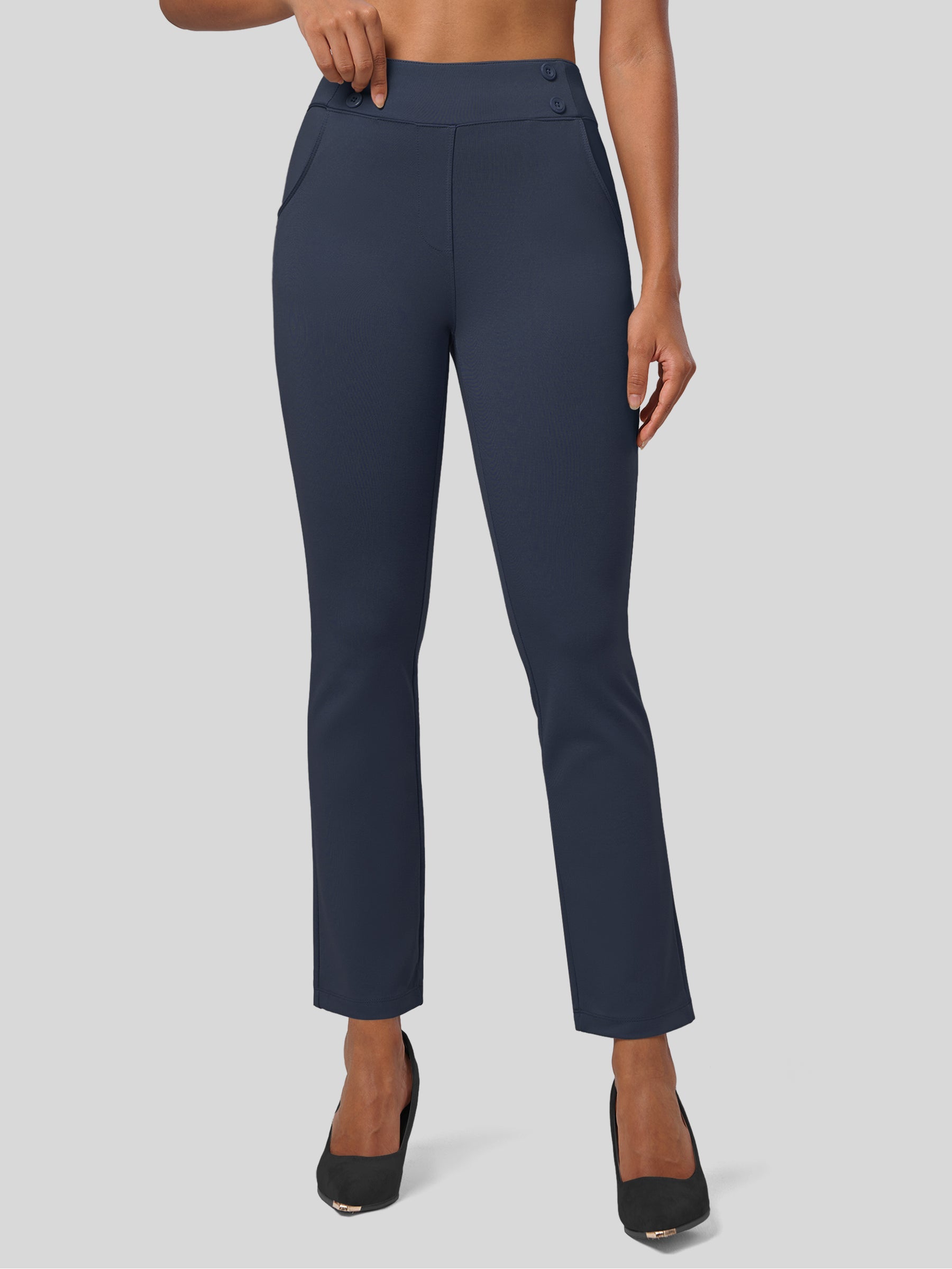 Women's Cropped Yoga Dress Pants