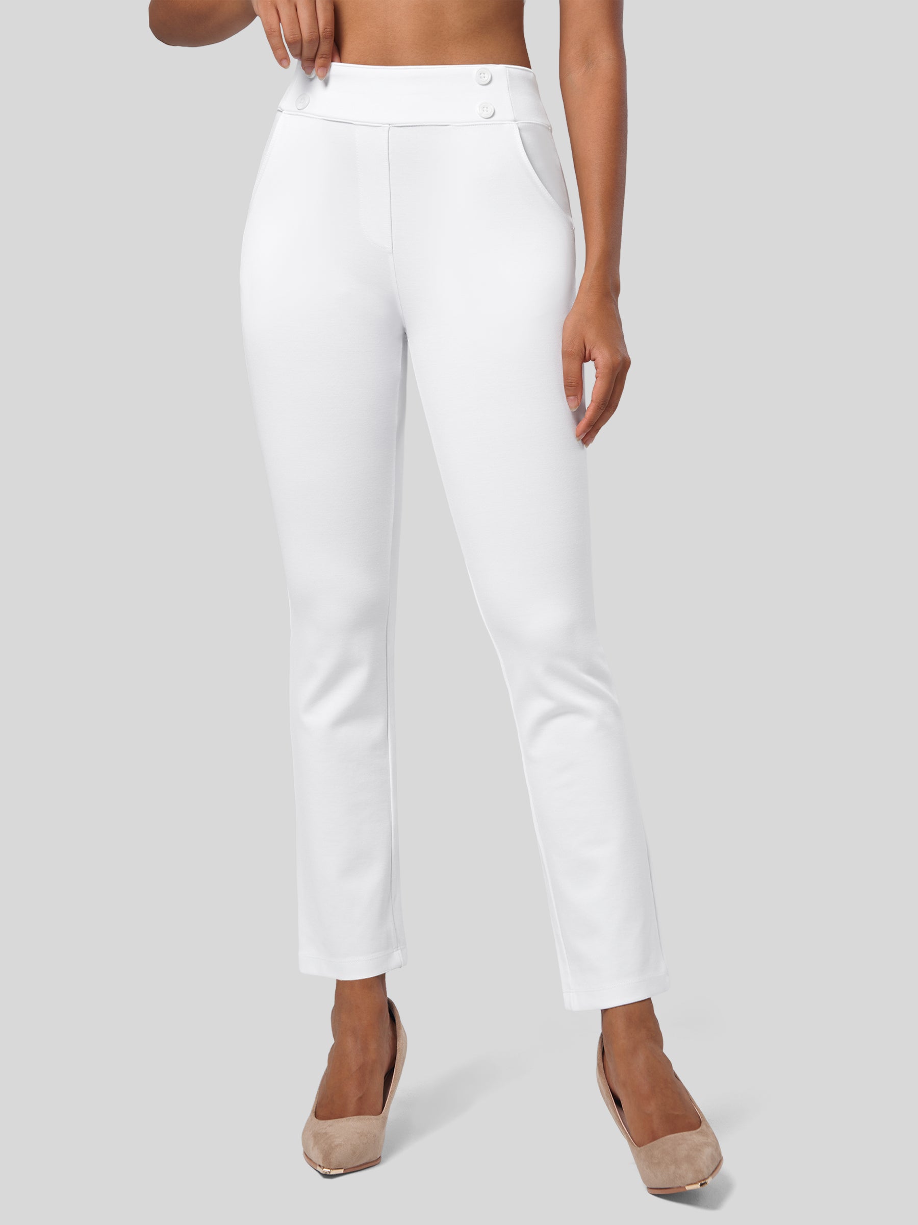 Women's Cropped Yoga Dress Pants