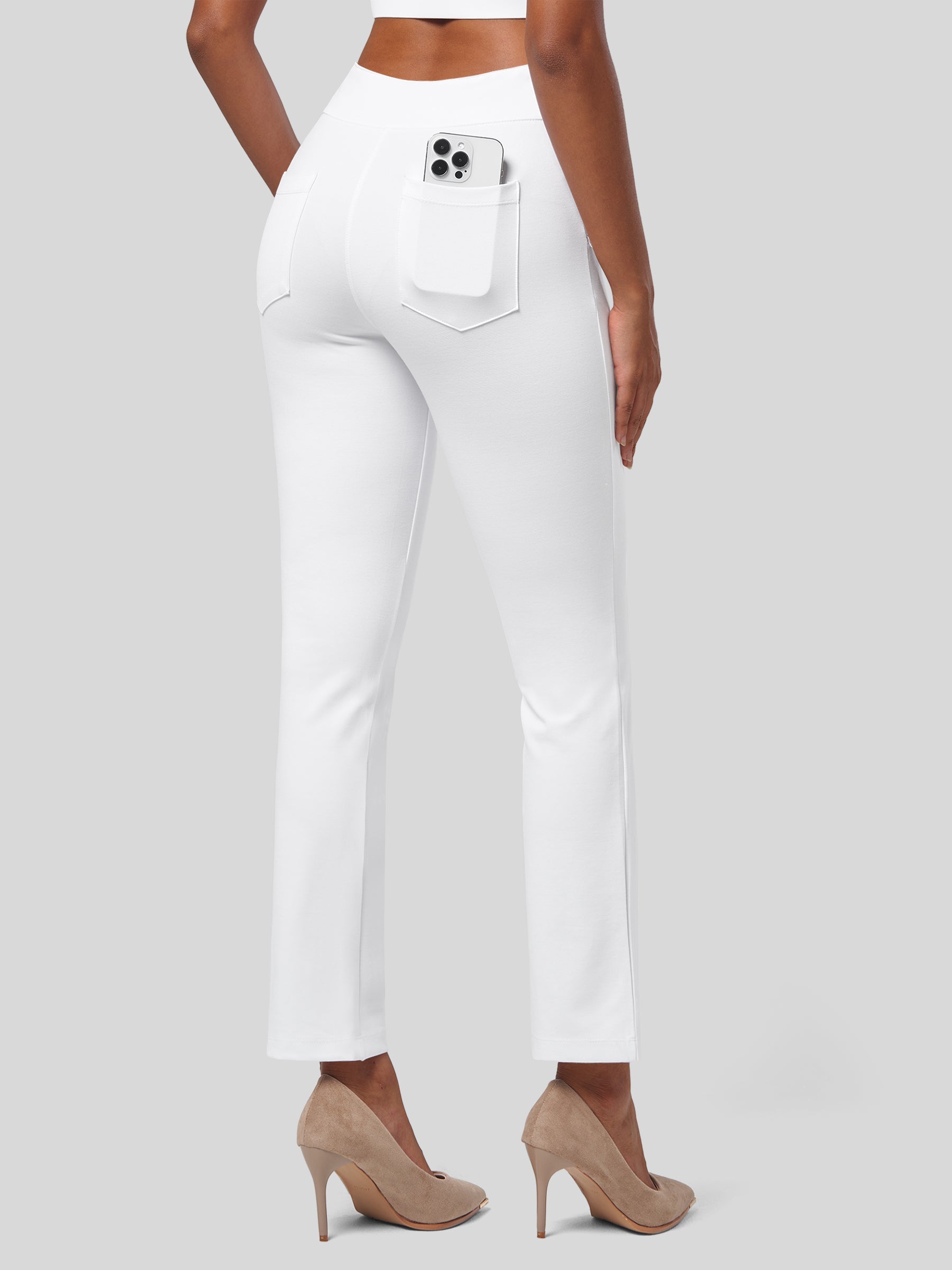 Women's Cropped Yoga Dress Pants